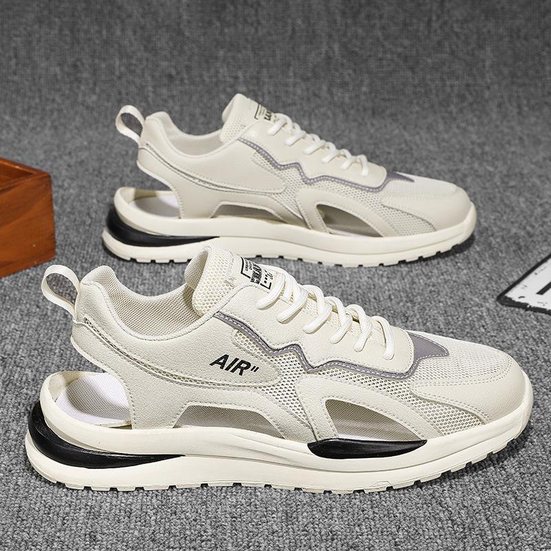 

Sports sandals men s hollow board shoes teenagers summer new breathable non-slip soft sole driving bag head sandals 39