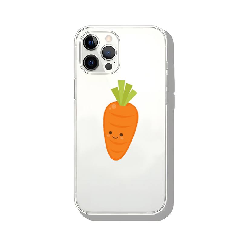 Cute Carrot Phone Case Transparent Fundas for Iphone 14 11 12 13 Mini Pro Max Se 5 6 6 S 7 8 Plus Xr X Xs Shockpoof Back Cover