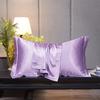 Double-Sided Mulberry Silk Pillowcase - Ice Silk, Wide Edge, Solid Color, and Beautiful Design.