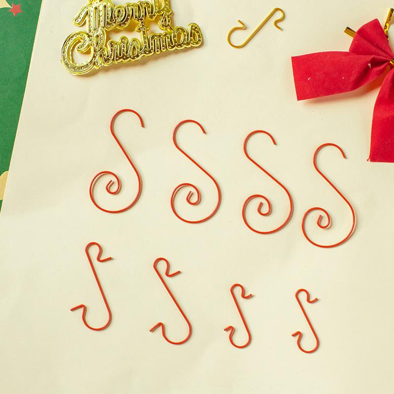 50-Pack Christmas S Hooks for Holiday Decorations - Stocking Holders & Tree Ornaments