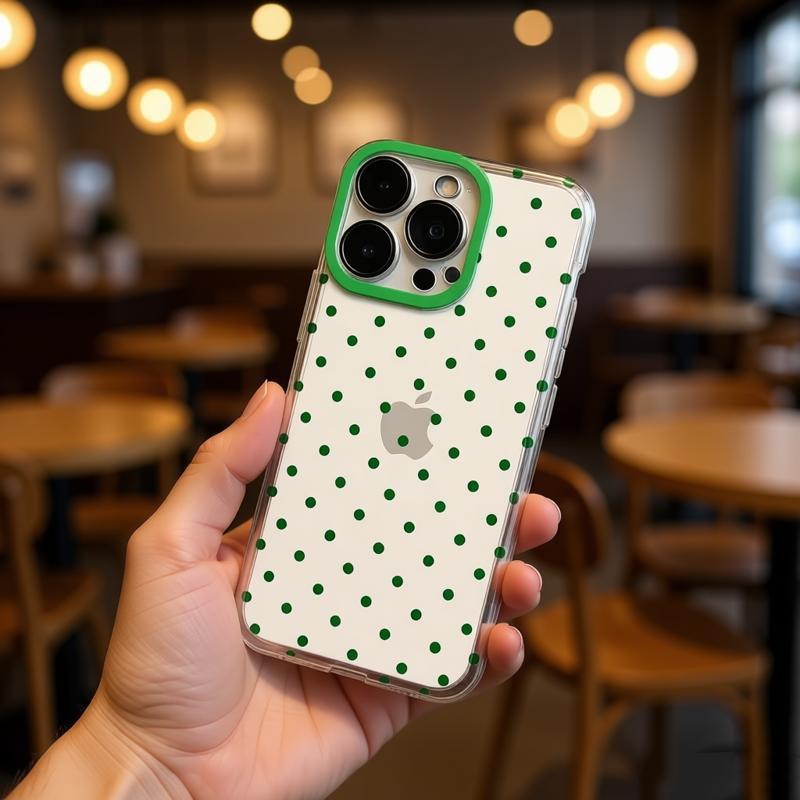 Grüner Punkt Mode Handyhülle Für iPhone 17 Pro Max 16 Pro 15 Plus 14 13 mini 12 11 16E 17 Air Case
