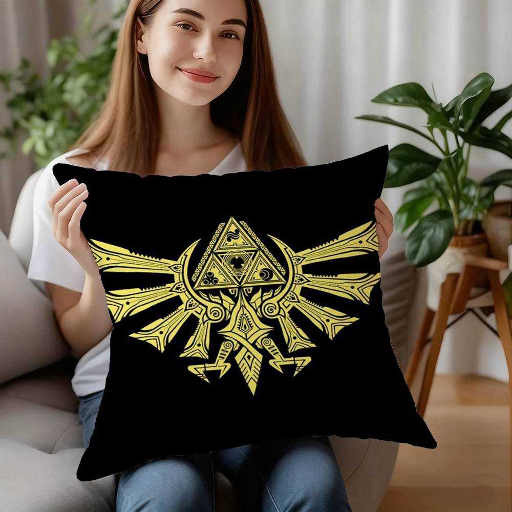 Hot Games Zeldas Legends Pillow Case Short Plush Sofa Decorative Gift Home Double-sided Printing Cushion
