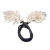 Hair Bun Pin, Blue Feather Decor Bun Maker Hairpin, Metal Construction Hair Accessory for Work Gym Dance Formal Events