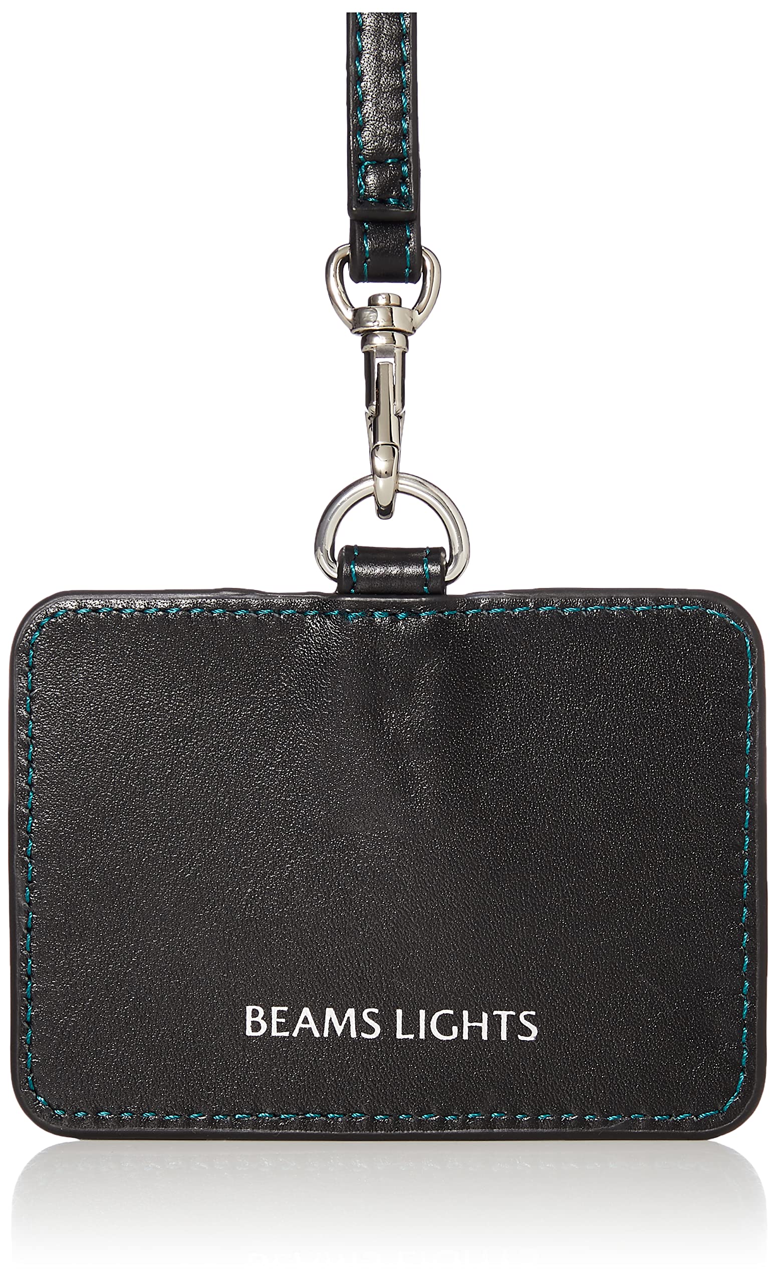 

ID Card Case Leather Color Stitch ID Case BLACK One Size [Beam Slights] чорний