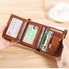 Men's Genuine Leather Anti-theft Multi-card Short Wallet