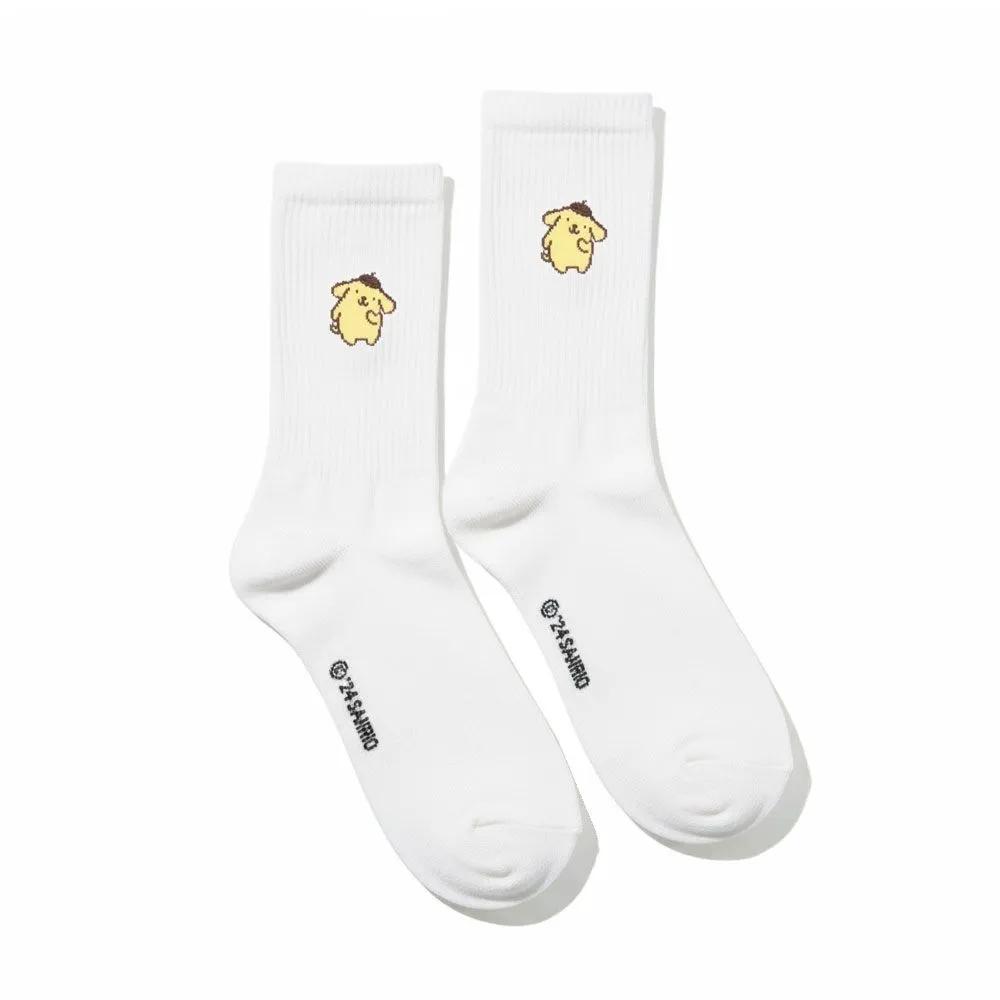 Sanrio Unisex Authentic Character Socks White Pompompurin