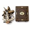 Nautical Brass J. Scott Ship Sextant with Wooden Box, Working Navigation Instrument, Maritime Collectible, Antique Brass Sextant Gift