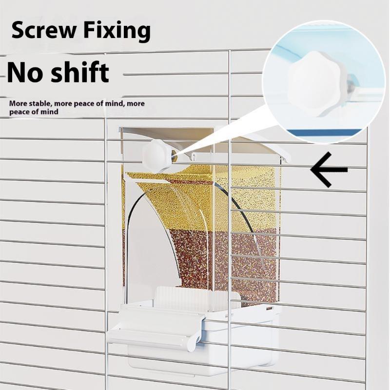 Plastic Anti Spill Parrots Feeder With Detachable Design For Easy Cleaning Bird Cage Accessories food Food Dispenser