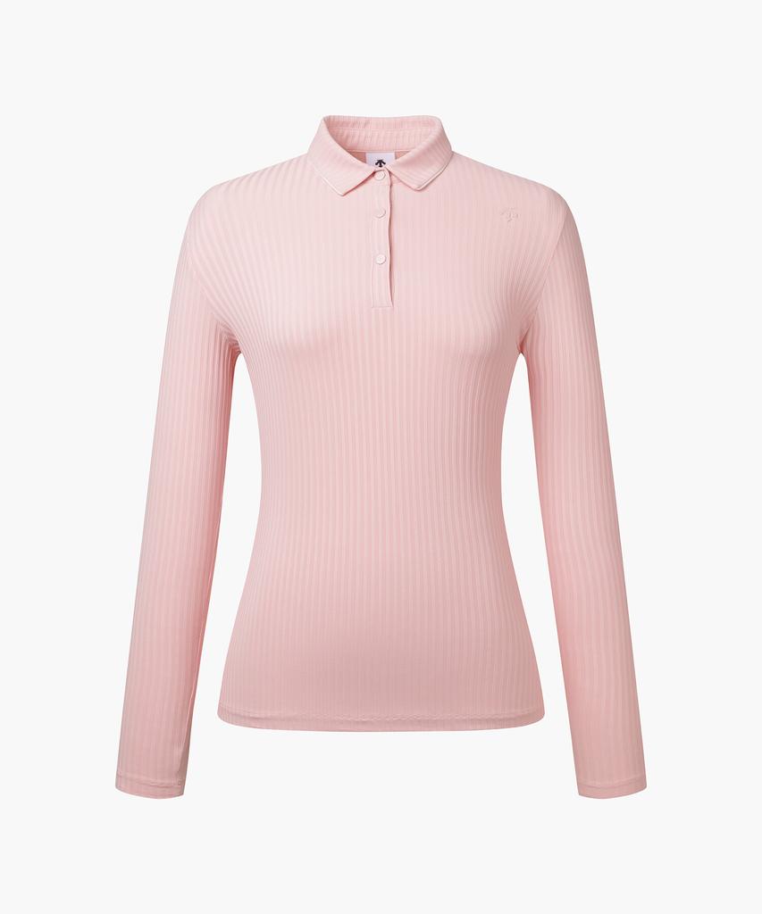 DESCENTE GOLF Women'S Cooling Ribbed Long Sleeve T-Shirt (Dp12Wftl31)