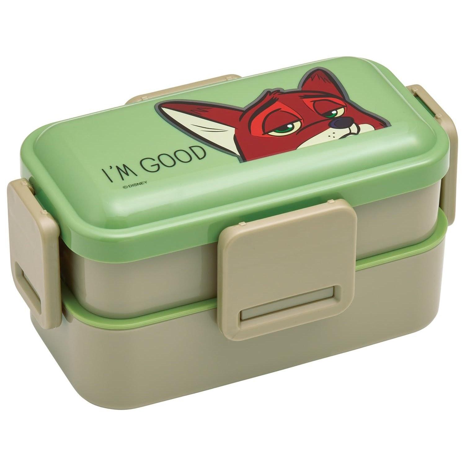 Skater Bento Box 2-tier 600ml women made Japan dome-shaped lid fluffy serving lunch dishwasher safe microwave Disney Zootopia Nick PFLW4AG-A
