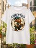 Unisex T-shirt Men'S T-Shirt La Dolce Vita Summer Club Graphic T-Shirt Watercolor Lemons with Blue Brush Strokes An