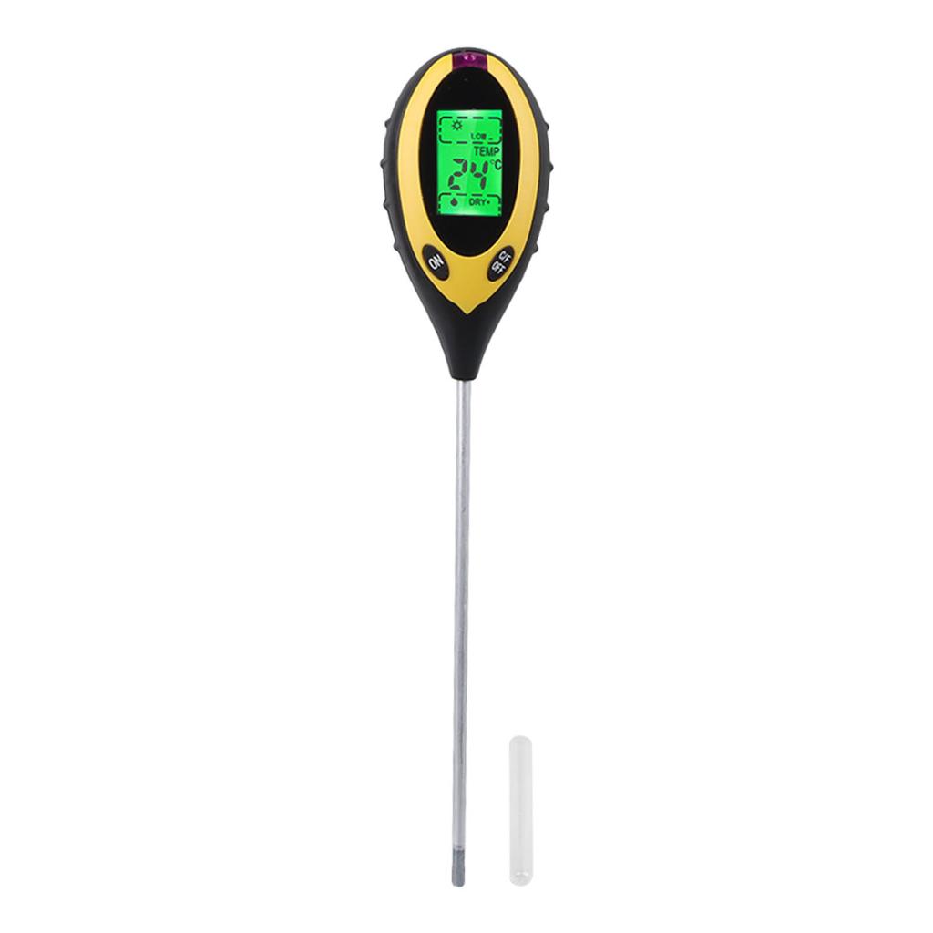 Soil Detector 4 In 1 Moisture Temperature PH Light Accurate Measurement Digital Display Soil Tester