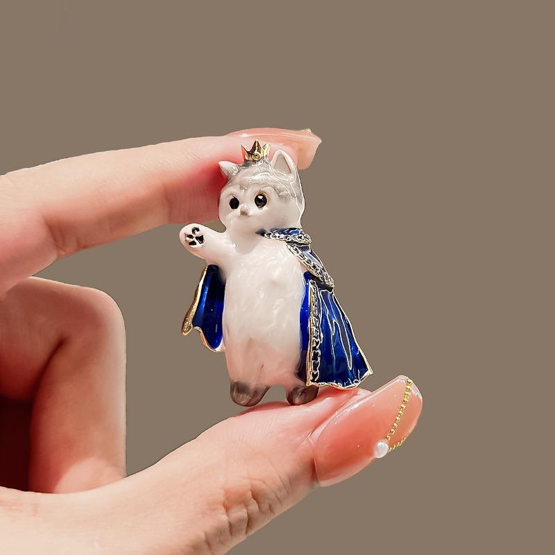 Cartoon Kitten Brooches for Both Men and Women, Exquisite Enamel Brooches, and Unique and Elegant Brooches