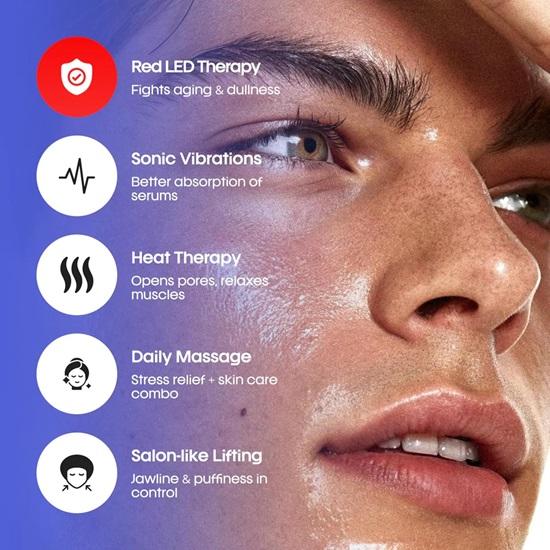 Electric Gua Sha Face Massager With 9 Modes Red Light Therapy Sonic Pulsation  Heat Therapy Facial Massager  Scraping Tool For Acne Control,