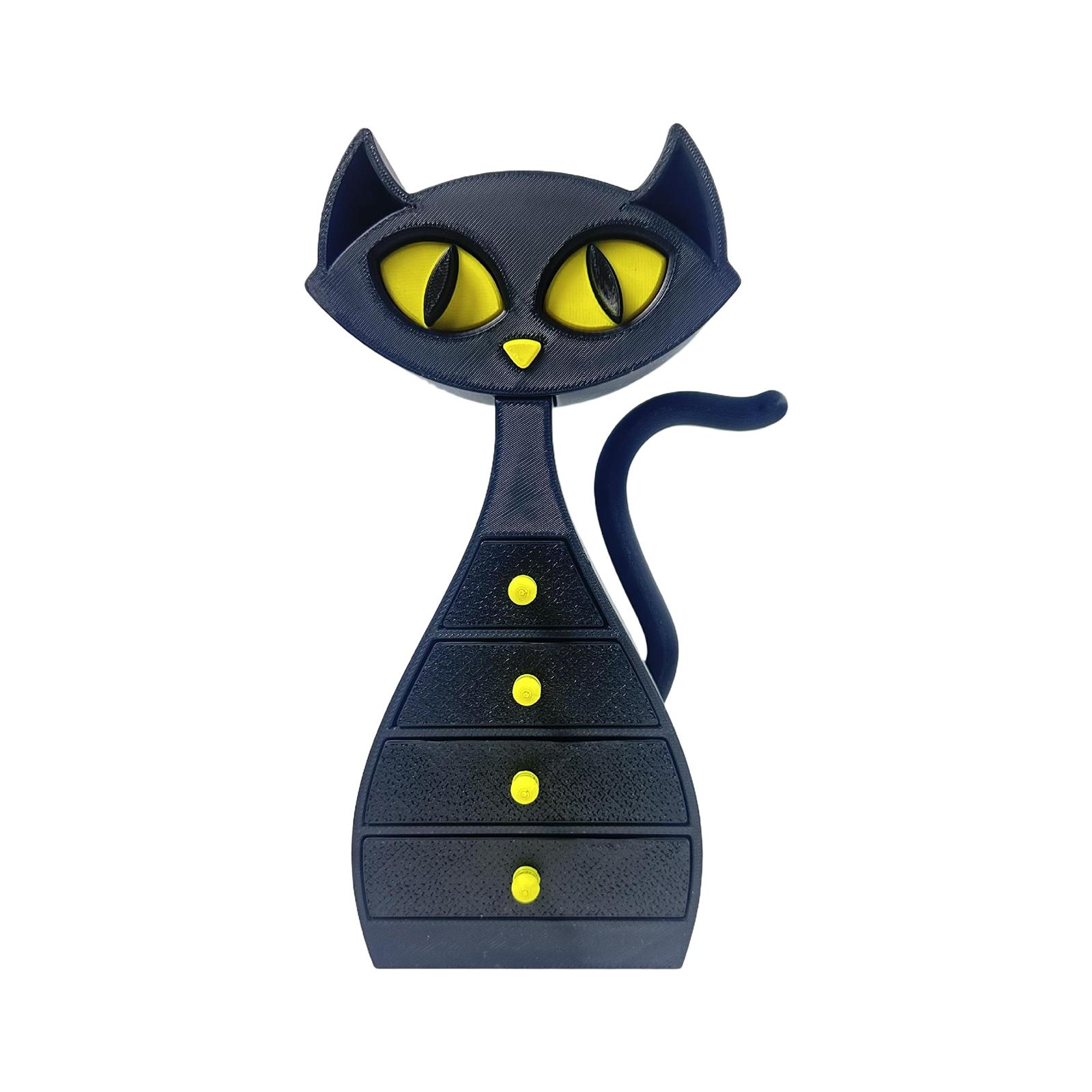 3D Printed Novelty And Quirky Jewelry Boxes S чёрный