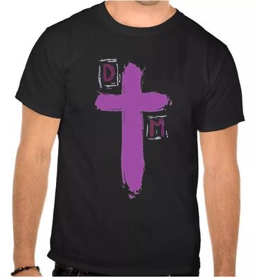 Unisex T-Shirts 100% Baumwolle Herren Damen DEPECHE MODE DM Rockmusik Schwarz T-SHIRT -1074-