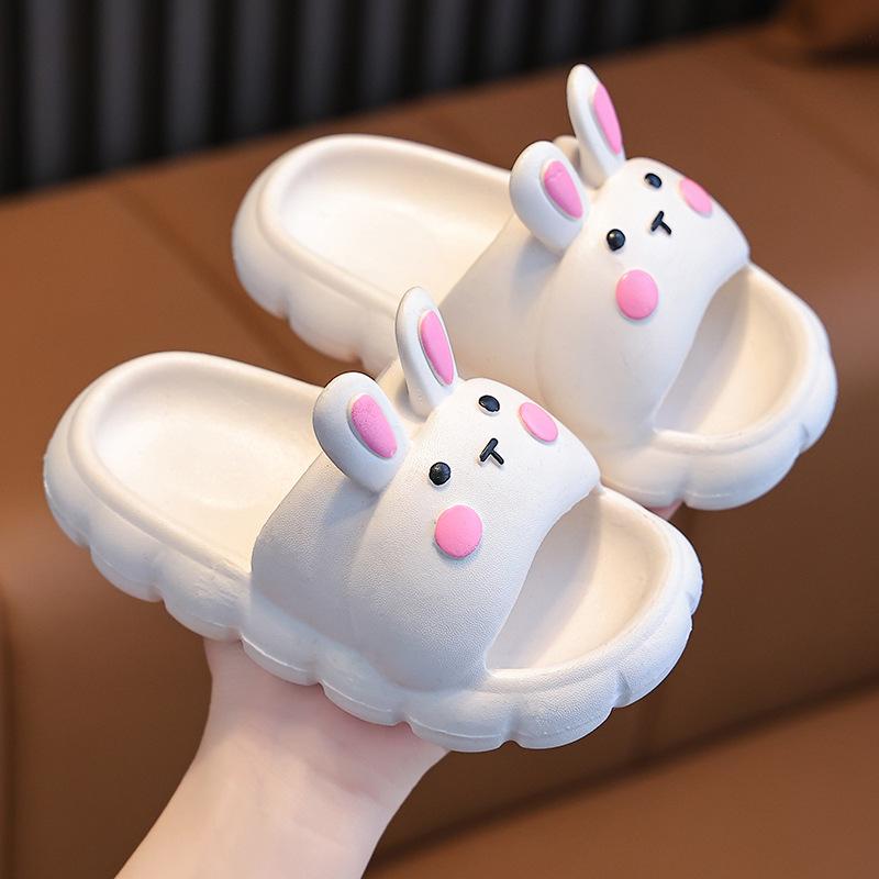 Cartoon parent-child rabbit children's slippers for girls, summer indoor and outdoor non-slip new style comfortable sandals