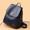 Women's Soft Leather Backpack Large Capacity Backpack Travel Schoolbag