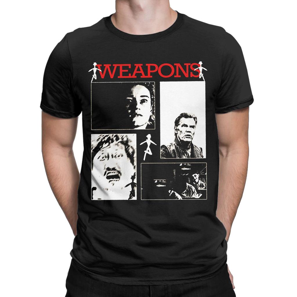 Men Women's Weapons Movie Horror T Shirts 100% Cotton Clothes Novelty Short Sleeve Crewneck Tee Shirt Printing T-Shirts