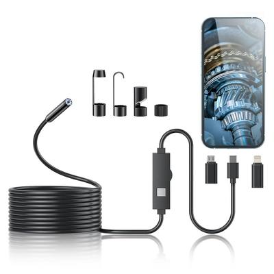 Mobiltelefon Direktverbundene Kamera Hochauflösendes Industrie-Endoskop Rohrleitungswartung Wasserdichtes Endoskop