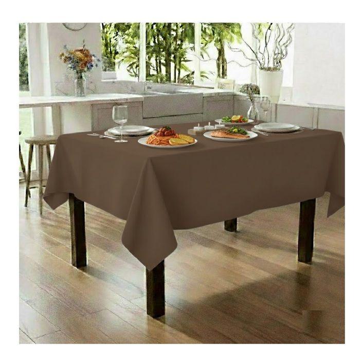 Nappe - EDEN - Essentiel - Polyester 100% - 145 x 200 cm - Taupe