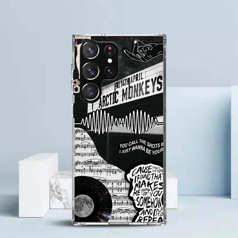 Arctic M-Monkeys Sonderangebot Weiche Hülle für Samsung Galaxy S25 Edge S26 S24 S23 Ultra Handyhülle S22 S21 Plus S20 FE Druck Muster