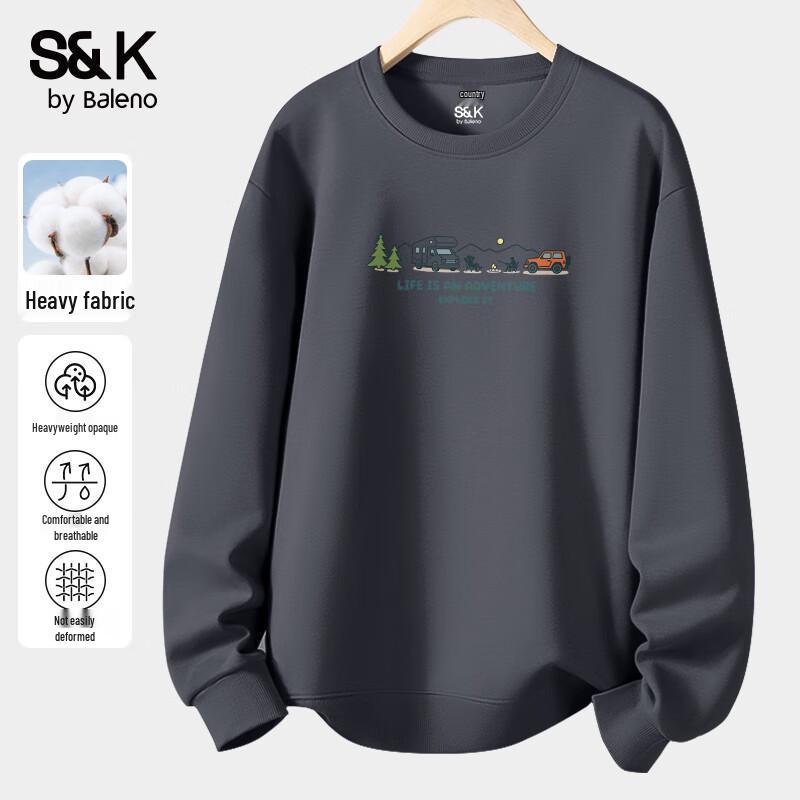 

Baleno Men s S&K Series Crewneck Graphic Sweatshirt 3XL