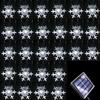 Solar Christmas Lights Outdoor Waterproof Decorations 20 Ft 30 LED Snowflake String Fairy Lights with 8 Lighting Modes for Wedding, Party, Tree,