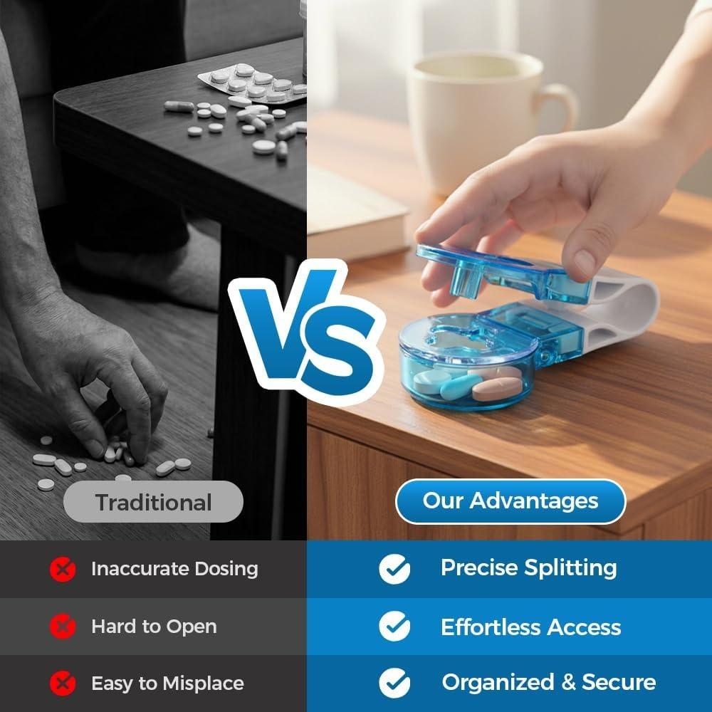 Portable Pill Taker Household Gadgets, 2025 New Pill Popper Extractor Tool Blister Pack Opener Popper Assistance Tool