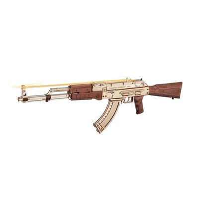 Manual de Hangul de Star Exploration Hangul Robotime Rifle de asalto LQ901 Rompecabezas de madera AK 47 ROKR Corea Rompecabezas 3D