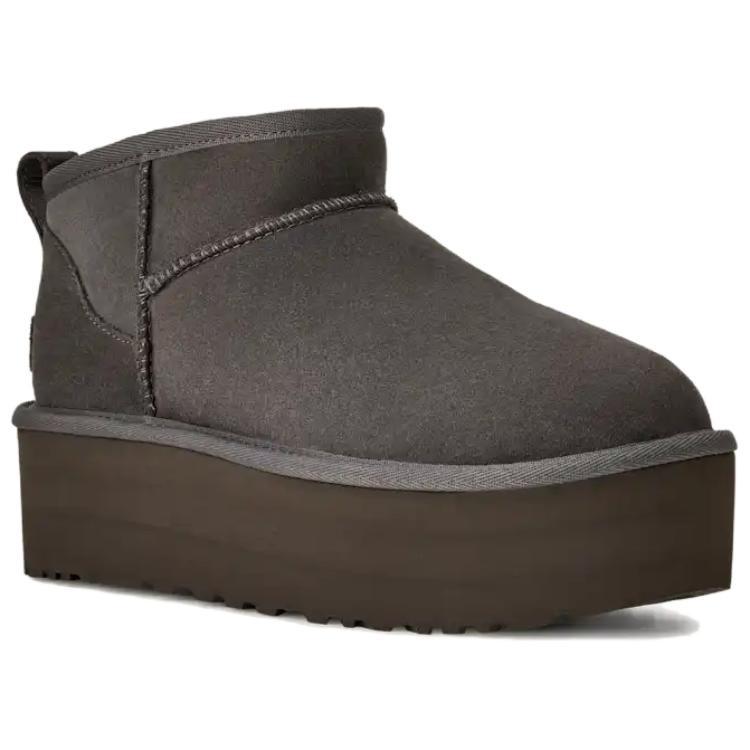 (WMNS) UGG Classic Ultra Mini Platform Boots 'Charcoal Grey' Women's 1135092-CHRC
