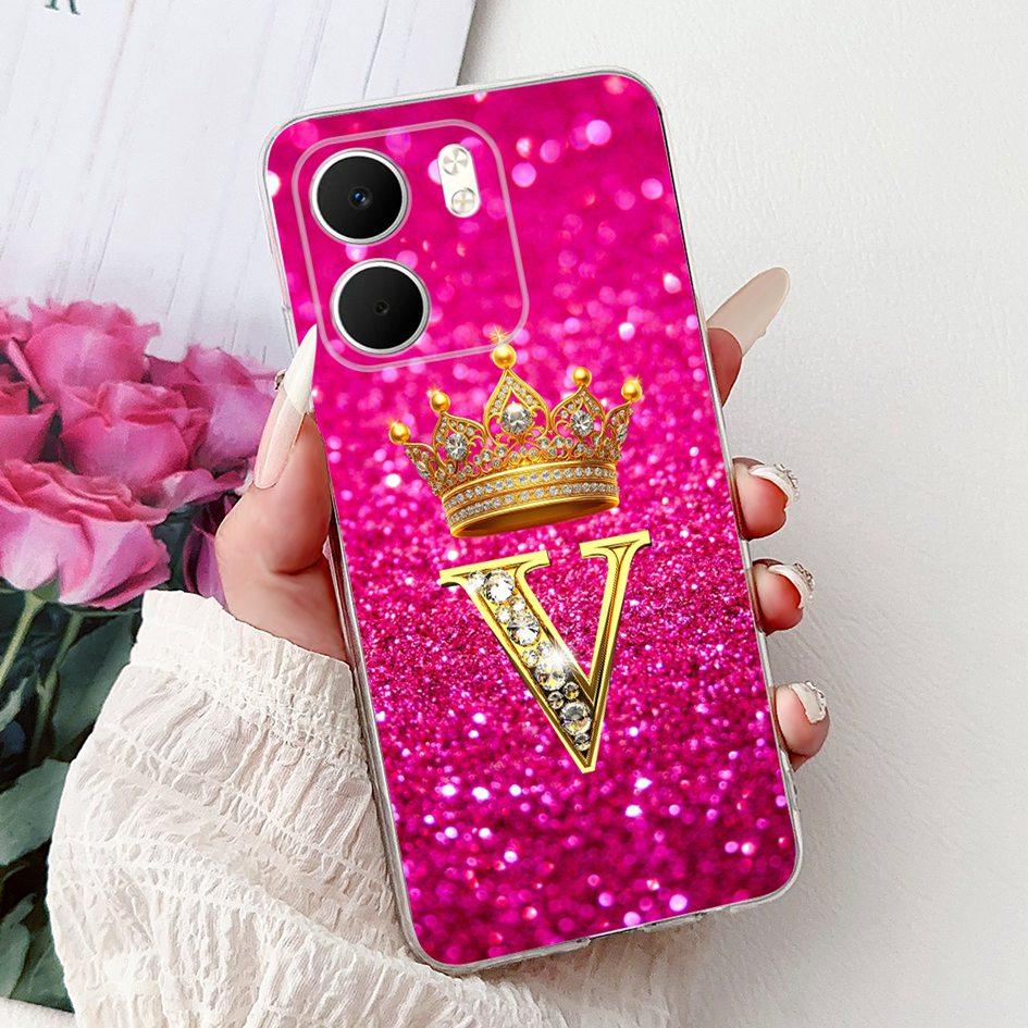 For OPPO A5x 4G Case CPH2725 Cover Luxury Crown Letters Soft Silicone Transparent Phone Cases For OPPO A5x Coque A 5x 2025 Funda