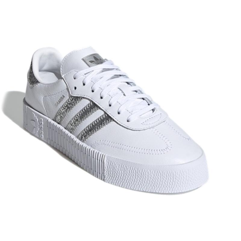 Adidas Sambarose White Silver Women's Sneakers FX3819