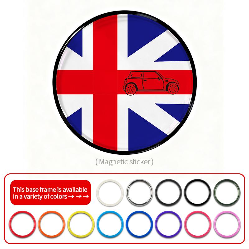 For MINI Cooper S JCW Countryman Clubman 3D Metal Car Front Grill Emblem Badge Decoration Universal Car Styling Accessories