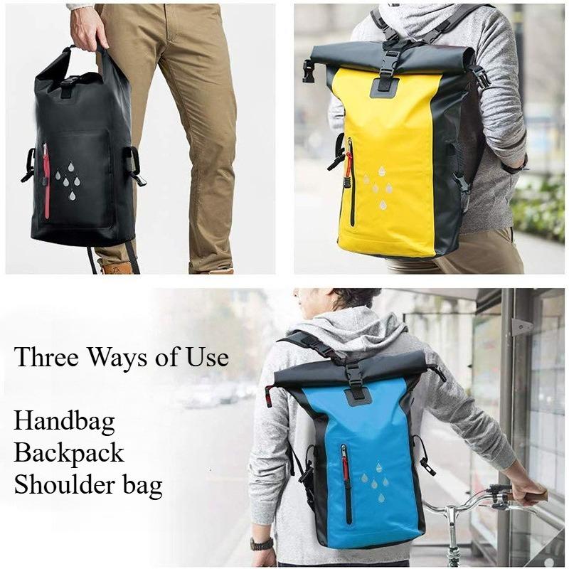 1 Stück Outdoor PVC wasserdichte Tasche, wasserdichte Raftingtasche mit großer Kapazität für Damen und Herren, multifunktionaler wasserdichter Rucksack