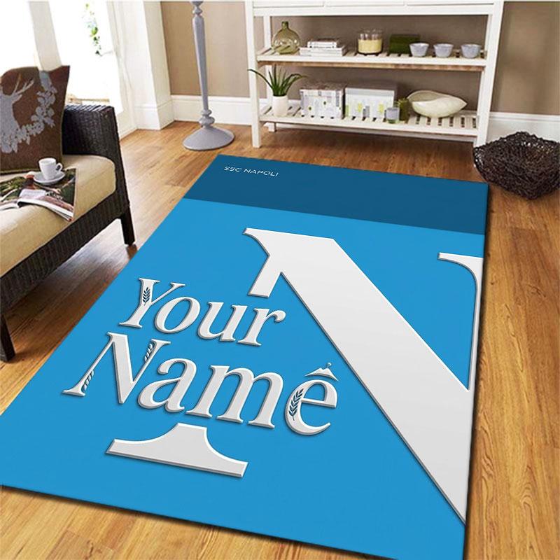 SSC Napoli Custom Name Carpet Rug for Living Room Bedroom Home Sofa Decoration,Kids Play Non-slip Floor Mat