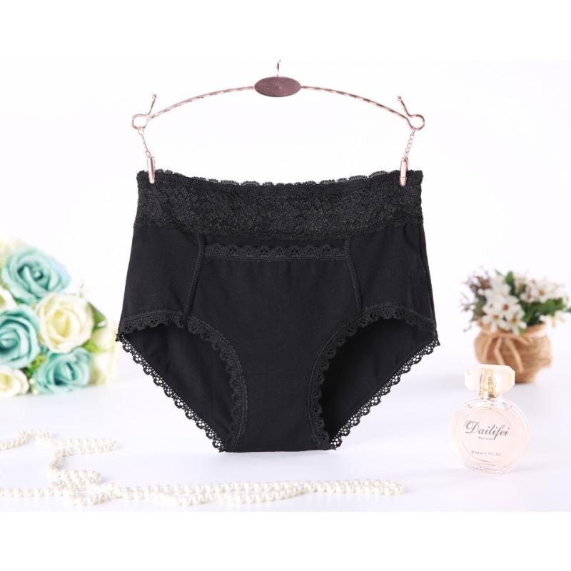 Medium High Waist Cotton Plus Briefs Size Women's Underwear Pocket Knickers Style Big Red Triangle Panties