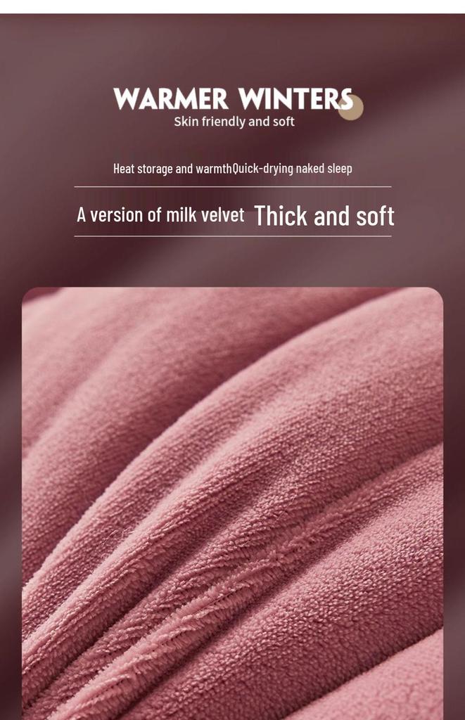 Thick Coral Fleece Blanket for Winter - Soft Velvet Quilt for Dorm, Nap, Sofa Use