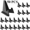 50pcs Clear Acrylic Display Stands 5.5cm Versatile Angled Easel Holders for Coin Display Baseball & Trading Card Holders Decor