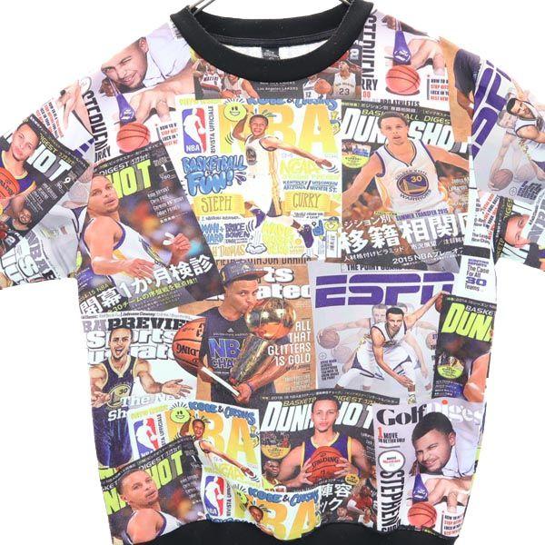 SURRY NBA design print Long sleeve sweat trainer XXL Men's Used