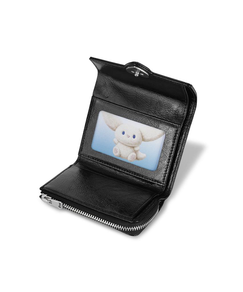Fennec Hearty Zip Flap Wallet - Black