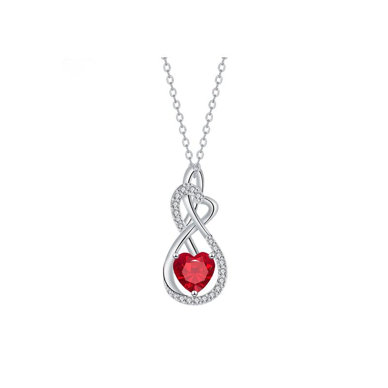 Barbie necklace "Original Design" Infinite Love Red Temperament Niche Versatile Ins Style High-Looking Romantic Heart-beating Gift Box ZJYXL-HJ-204