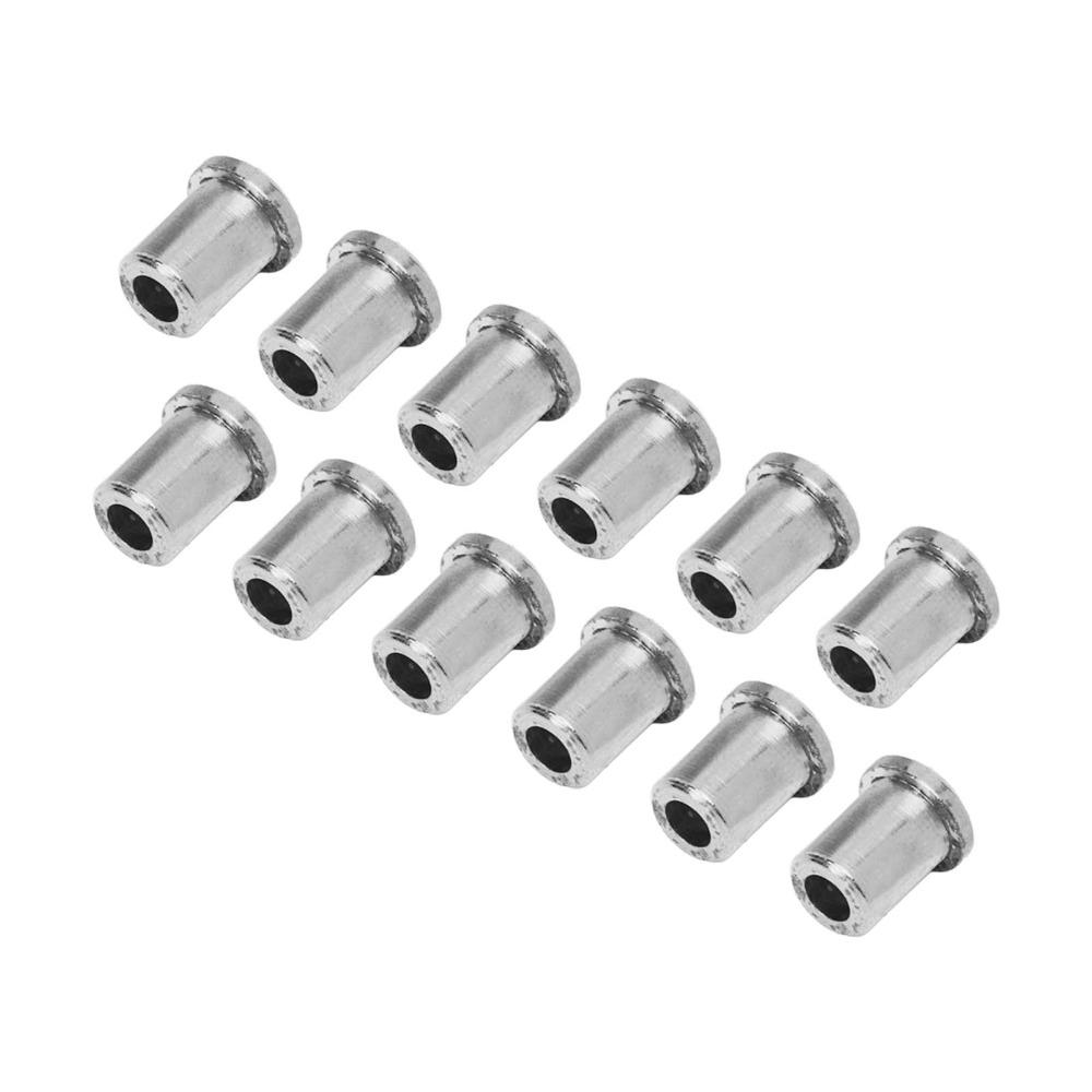 12PCS Silver/Golden/Black Guitar Through Body Ferrules Electric Guitar Accessories  Electric Guitar
