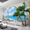 Fototapeta 3D stereo středomořský styl Nástěnná malba Obývací pokoj Ložnice Home Decor Wall Papers
