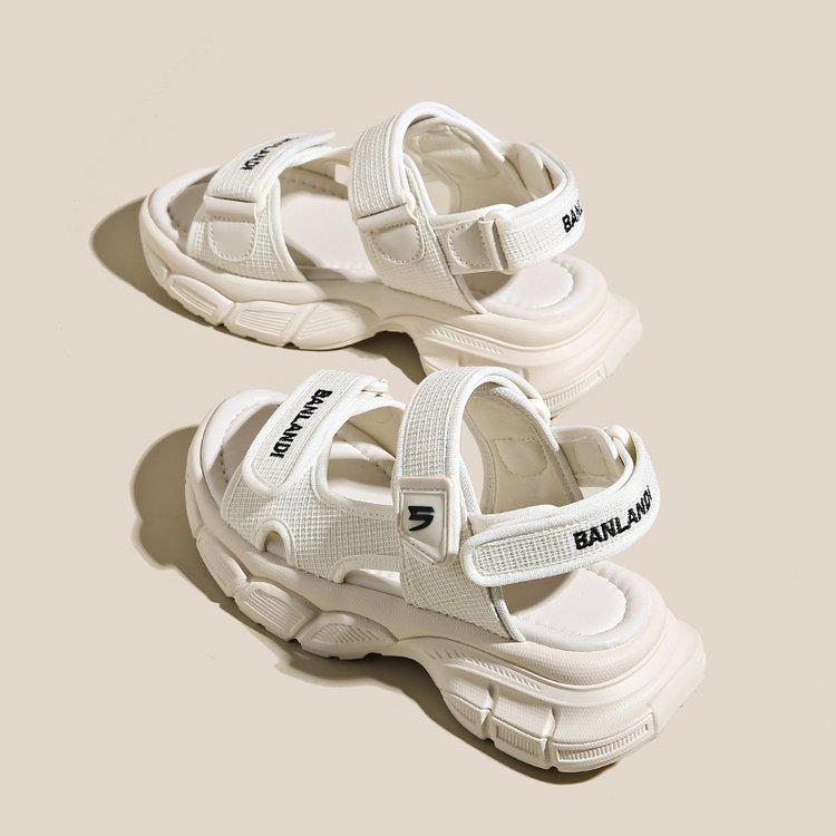 Sandalen dames nieuwe zomermodellen in 2025, nieuwe casual veelzijdige buitenschoenen met dikke zool en zachte zool, sportschoenen voor dames