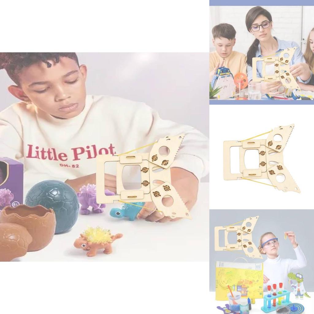 Kid's Diy Mechanical Hand Puzzle Educational Toy Wooden Material Pack M-12