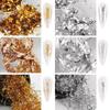 1 PC Sparkly Foil Nails Sequins Irregular Aluminum Gold Design Set Nail Glitter Flakes Gel DIY Manicure Accessories