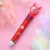 15Pcs Christmas Multi Retractable Pen, Back to School Student Stationery, Cute Elk Sequins Decorated Multi Pen, Merry Christmas Pen Office Supplies an
