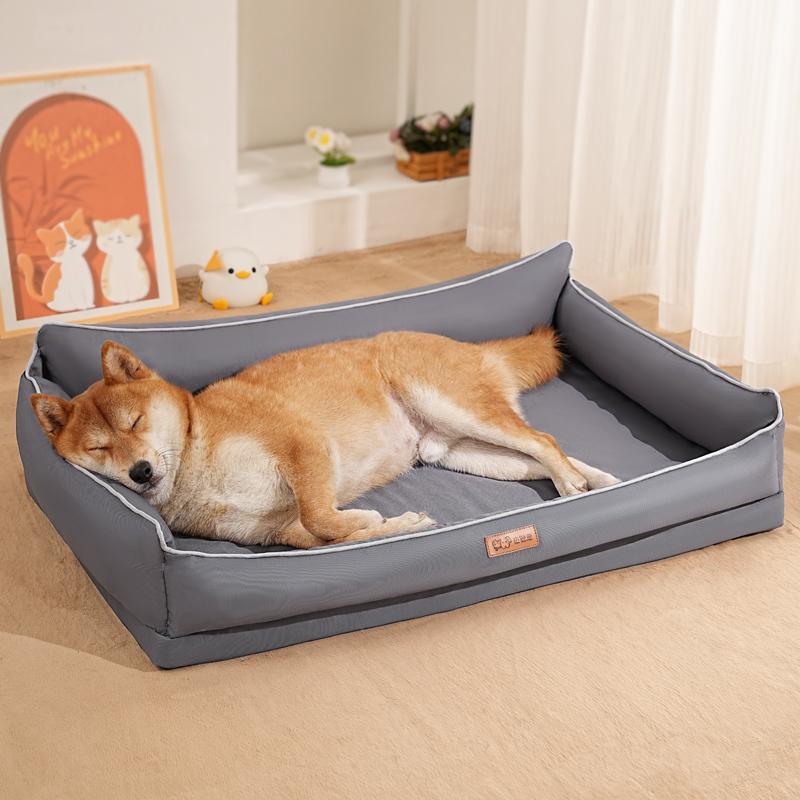 Dog Beds Large Sized Dog,Washable Dog Sofa Bed for Large Dogs,Comfy Supportive Egg-Crate Foam Pet Couch Bed with Removable Cover