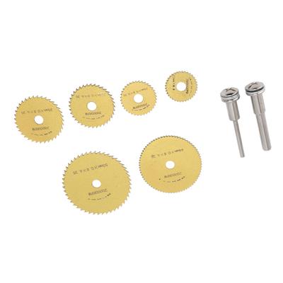 8-teiliges HSS-Trennscheiben-Set Mini Ultra Dünn Scharf HSS-Sägeblatt für Holz Metall Stahl Gold